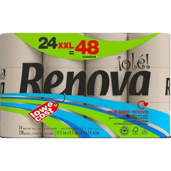 Toaletní papír Suchý toaletní papír bez vůně Renova 24 ks