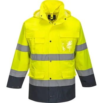 Pracovní oblečení PORTWEST Bunda S162 HiVis Lite 3v1, reflexní POR-S162YNRXXL 2XL Žlutá/navy
