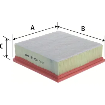 Vzduchový filtr Vzduchový filtr VALEO 585450