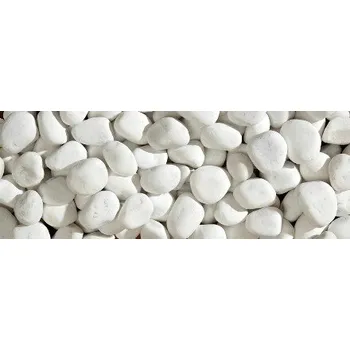 Tuhé palivo Mramorové valounky Bianco Carrara, 25-40 mm, 600 kg