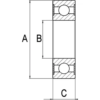 Alternátor Ložisko hnacího konce, generátor HC-Cargo F 032 140 239