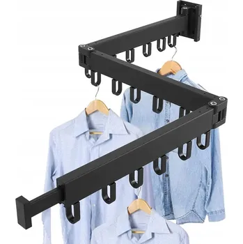Sušák na prádlo Składany Drążek na oblečení pro montáž na stěnu