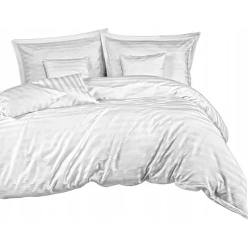 Povlečení Povlečení bavlněné 160x200 bambusové pruhy bílé 7 Ks