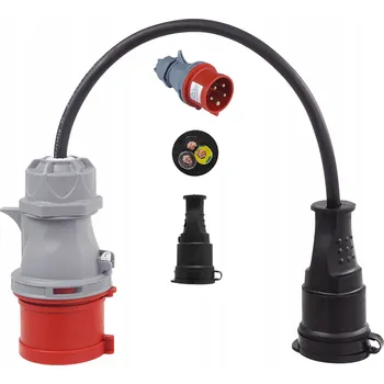 Elektrická zásuvka Elektrická Zásuvka hermetická Adelid černá