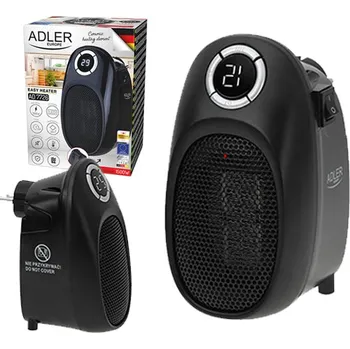 Teplovzdušný ventilátor GRZEJNIK ELEKTRYCZNY KOMPAKTOWY DO GNIAZDKA EASY HEATER VÝKONNÝ 1500W