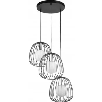 Závěsné svítidlo BELL 3 černé/stříbrné Sigma