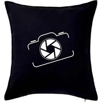 Polštář Zrcadlovka obrys - Polštář 50x50 - 50x50 - Pouze potah ( Černá )