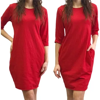 Dámské šaty Šaty Klasik Barva: červená, Velikost: uni