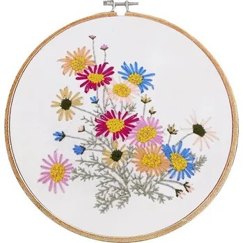 Textilie Sada na vyšívání s předtištěným motivem, střední, 5 béžová