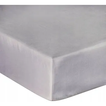 Prostěradlo Prostěradlo Popelavé s gumou 160x200 Satén
