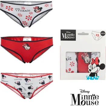 Dívčí spodní prádlo SADA 3 KS KALHOTKY MINNIE Erve 38813 Velikost: 92