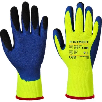 Pracovní rukavice PORTWEST Rukavice Duo-Therm A185 , zateplená POR-A185Y4RXXL 2XL Žlutá/modrá