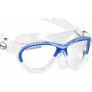 Potápěčská maska CRESSI Dětské plavecké brýle MINI COBRA 7-15 let modrá/lime (dostupnost 9-11 dní) + DÁREK