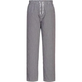 PORTWEST Kalhoty Bromley Chefs C079, do pasu, se šňůrkou POR-C079CKRXXL 2XL Černá kostka