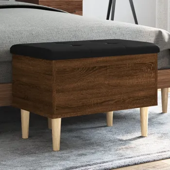 Zahradní lavice Nábytek XL Úložná lavice hnědý dub 62 x 42 x 46 cm kompozitní dřevo 835074