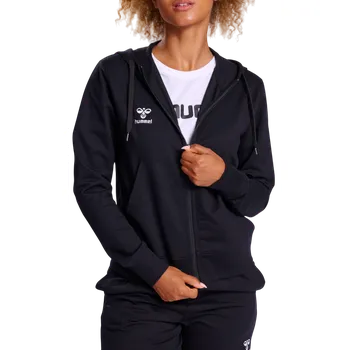 Oblečení a móda Mikina s kapucí Hummel HMLGO 2.0 ZIP HOODIE WOMAN 224839-2001 Velikost 2XL