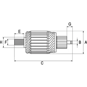 Startér Kotva, startér HC-Cargo F 032 136 896