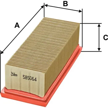 Vzduchový filtr Vzduchový filtr VALEO 585064