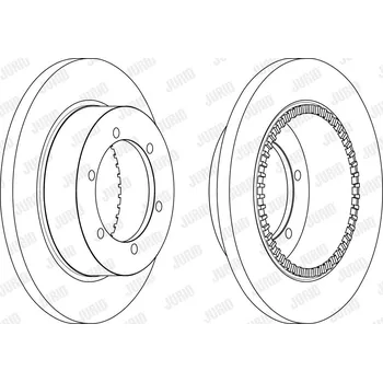 Brzdový systém Brzdový kotouč JURID 562840JC