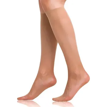 Dámské punčochy Dámské silonkové podkolenky FLY 15 den Almond - BELLINDA UNI almond