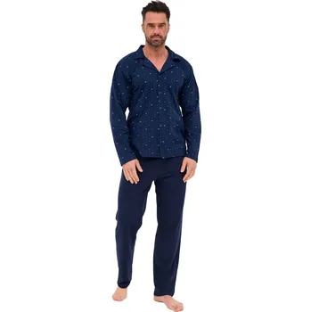 Pánské pyžamo Pánské pyžamo 114/80 - CORNETTE tmavě modrá M
