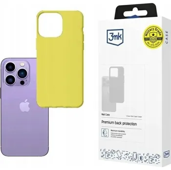 Pouzdro na mobilní telefon Matný kryt 3MK pro iPhone 14 Pro 6,1" limetka