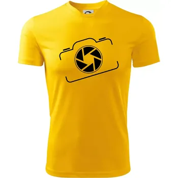 Chlapecké tričko Zrcadlovka obrys - Dětské triko sportovní (dresovina) - 134 cm/8 let ( Žlutá )