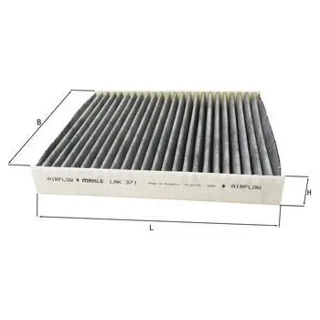 Ventilátor topení a klimatizace Filtr, vzduch v interiéru MAHLE LAK 371