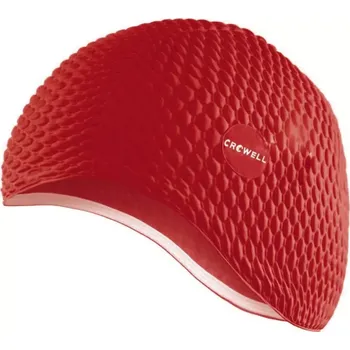 Čepice Crowell Java bublinková plavecká čepice červená barva 2 NEPLATÍ
