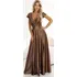 Dámské šaty Numoco Crystal 411-14 Mocha Mousse