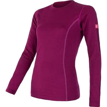 cyklistický dres Triko dlouhé dámské SENSOR MERINO WOOL ACTIVE lilla L