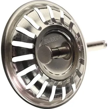 Blanco 119146 koš na sítko 7,9 cm | 3,5" | s čepem pro excentrický provoz | 18 odtokových štěrbin |