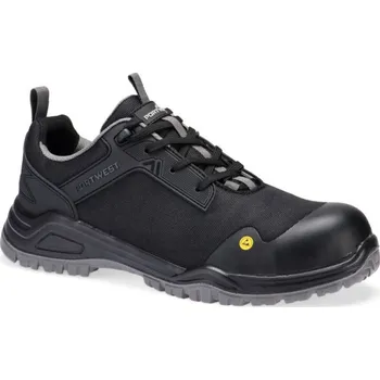 Pracovní obuv PORTWEST Obuv FE11 S3S ESD, polobotka POR-FE11BTE41 41 Černá/modrozelená