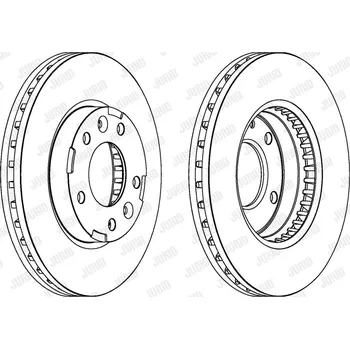 Brzdový systém Brzdový kotouč JURID 563039JC