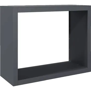 Stojan na palivové dřevo z oceli, antracitový, 100x40x80 cm