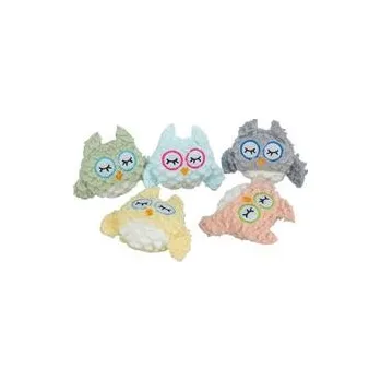 Hračka pro kočku Hračka kočka Sovička s catnip, plyš, mix barev 11cm TR