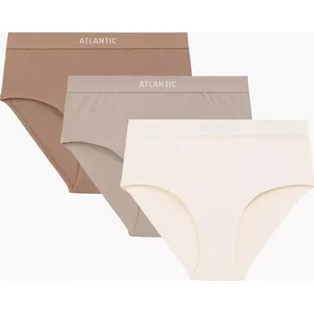 Dámské oblečení Kalhotky Atlantic 3CLP-009B A'3 S-2XL cappuccino-čokoláda-černá XXL