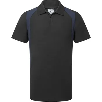 Pánské oblečení PORTWEST Polokošile CD812 WX2, krátký rukáv POR-CD812BNRXL XL Černá/navy