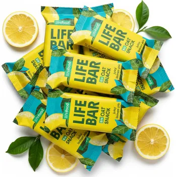 Lifefood Zvýhodněná sada 13 + 2 tyčinky zdarma - Lifebar Oat Snack Citron BIO (15 x 40 g)