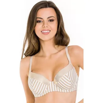Podprsenka Dámská plavková podprsenka SAINT TROPEZ ZLATÁ BÍLÁ 70I