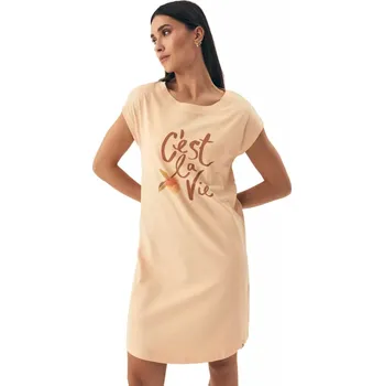 Dámská noční košilka 42683 Naranja - HENDERSON broskvová M