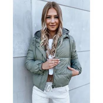 Dámské oblečení Dámská prošívaná bunda KHALEESI TY3875 Barva: Zelená, Velikost: XL