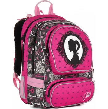 Dětský batoh CHI 875 H PINK Školní batoh.Rozměry: 41 cm x 23 cm x 30 cm, nosnost: 7 kg