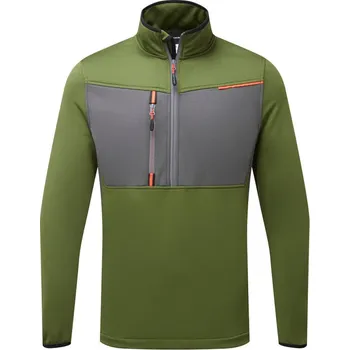 pracovní mikina PORTWEST Mikina WX3 Tech Fleece T755, poloviční zip POR-T755OGRM M Olivová