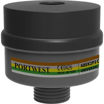 Pracovní přilba PORTWEST Filtr ABEK2P3 kombinovaný Universal Tread P976 POR-P976BKR Černá