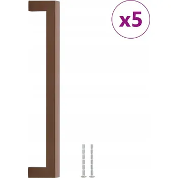 Nábytkové kování Nábytkové úchytky nerezová ocel bronzové, 236x12x35 mm, rozteč 224 mm