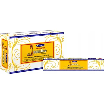 Čajovna Vonné tyčinky Satya Natural Jasmine (Přírodní Jasmín) 15g - Smyslnost, Intuice