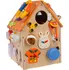Activity board Interaktivní dřevěný domeček SY-004 oranžový