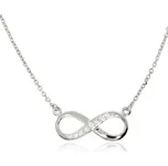 Zlatnictví Helios Náhrdelník nekonečno bílé zlato