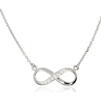 Řetízek Zlatnictví Helios Náhrdelník nekonečno bílé zlato